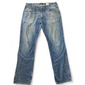 Ariat M4 Boot Cut Legacy Blue Jeans Mens 36X36 Low Rise Roadhouse Cowboy Western